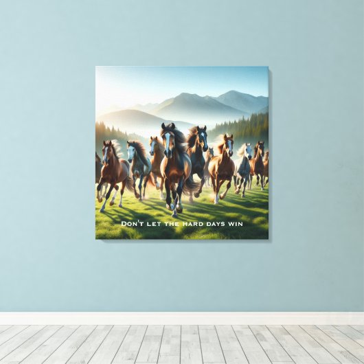 Motivatie Inspirerend canvasprint Canvas Afdruk (Insitu (Houten vloer))