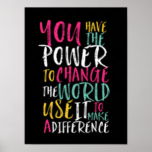 Motivatie Inspirerend Citaat Typografie Poster