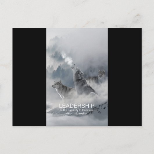 motivatie inspirerend citaat van leiding briefkaart (Voorkant)