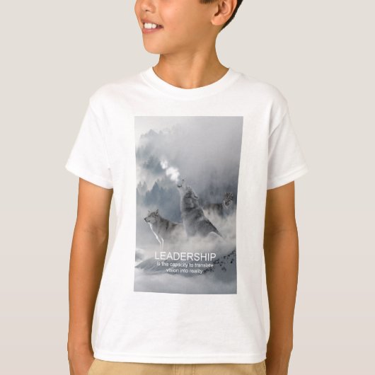 motivatie inspirerend citaat van leiding t-shirt (Voorkant)
