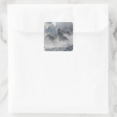 motivatie inspirerend citaat van leiding vierkante sticker (Tas)