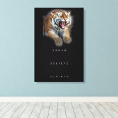 motivatie inspirerend citaat voor tijgerprestaties canvas afdruk (Insitu (Houten vloer))