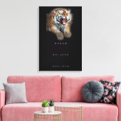 motivatie inspirerend citaat voor tijgerprestaties canvas afdruk (Insitu (Woonkamer))