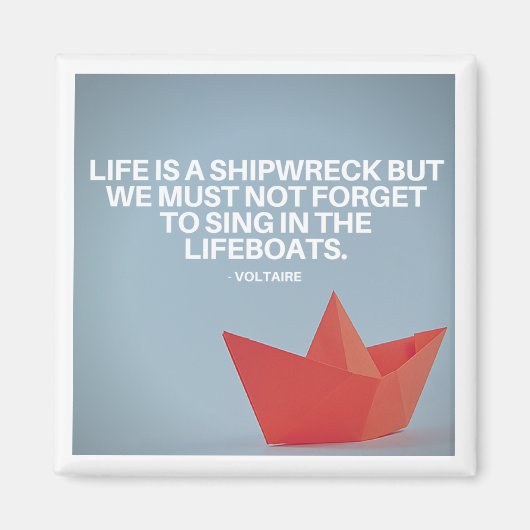 Motivatie & Inspirerend citaatmagneet Magneet (Voorkant)