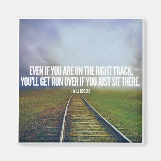 Motivatie & Inspirerend citaatmagneet Magneet (Voorkant)