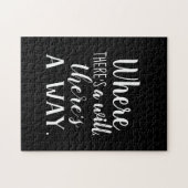 Motivatie Inspirerend Gezegde van het Citaat Typog Legpuzzel (Horizontaal)