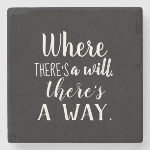 Motivatie Inspirerend Gezegde van het Citaat Typog Stenen Onderzetter