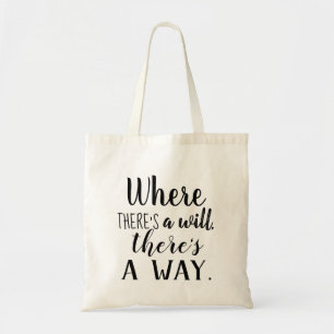 Motivatie Inspirerend Gezegde van het Citaat Typog Tote Bag