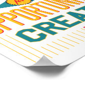 Motivatie Inspirerend Gezegde wandPoster Poster (Hoek)