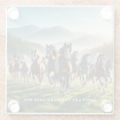 Motivatie Inspirerend Glazen Onderzetter (Achterkant)