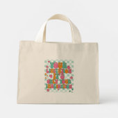Motivatie, Inspirerend, goede vibes Mini Tote Bag (Achterkant)