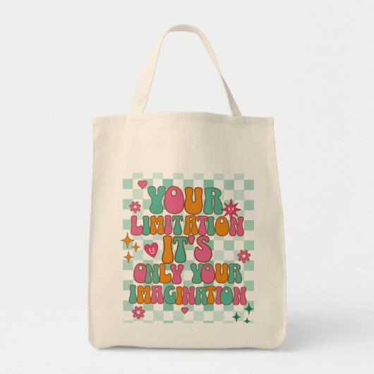 Motivatie, Inspirerend, goede vibes Tote Bag (Voorkant)