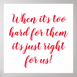 Motivatie Inspirerend handgeschreven succes Poster