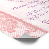 Motivatie Inspirerend levensaanbiedingen voor meis Poster (Hoek)