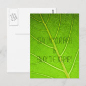 Motivatie Inspirerend Natuur Leaf Quote Briefkaart (Voorkant / Achterkant)