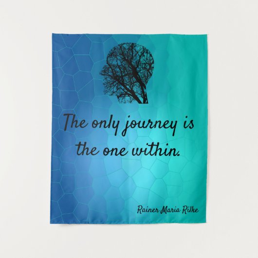 Motivatie Inspirerend optimistisch bericht Wandkleed (Voorkant)