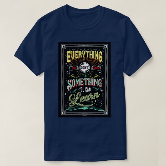 Motivatie Inspirerend Posters T-shirt (Design voorkant)