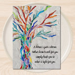 Motivatie Inspirerend prijsopgave - structuur Briefkaart<br><div class="desc">Dit decoratieve briefkaart heeft een regenboogkleurige mozaïekboom en een inspirerende quote. U kunt het citaat in één van uw veranderen. Gebruik de optie Verdere wijzigingen aanpassen om de tekstgrootte, stijl of kleur te wijzigen omdat we onze illustratie creëer hebben die u niet van andere ontwerpers kunt vinden. Originele mozaïek ©...</div>