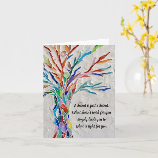 Motivatie Inspirerend prijsopgave - structuur Kaart (Gele Bloem)