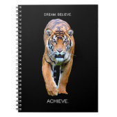 Motivatie Inspirerend prijsopgave voor succes tijg Notitieboek (Voorkant)