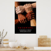 Motivatie Inspirerend prijsopgave voor teamwerk Poster (Keuken)