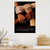 Motivatie Inspirerend prijsopgave voor teamwerk Poster (Keuken)