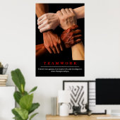 Motivatie Inspirerend prijsopgave voor teamwerk Poster (Thuiskantoor)