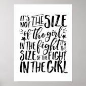 Motivatie Inspirerend Quote Girl Power Poster (Voorkant)
