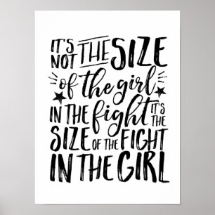Motivatie Inspirerend Quote Girl Power Poster