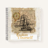 Motivatie Inspirerend Quote Modern Elegant Notitieboek (Voorkant)