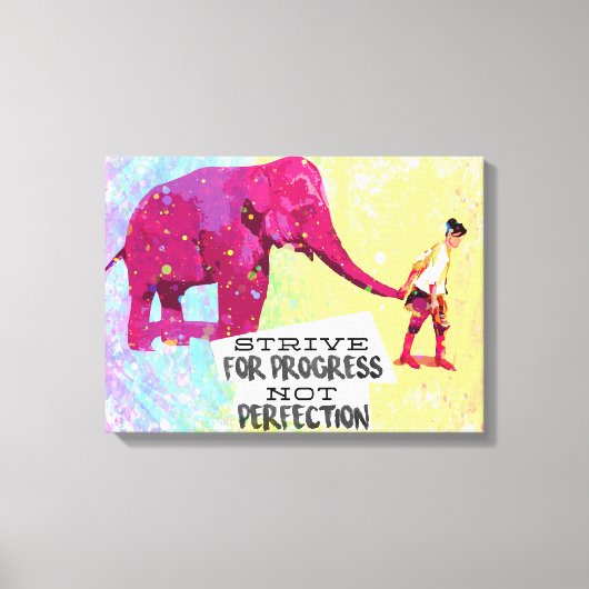 Motivatie Inspirerend quote poster Canvas Afdruk (Voorkant)