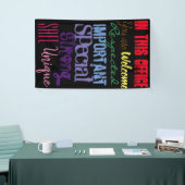 Motivatie Inspirerend regenboogdeurbanner Spandoek (Beurs)