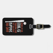 Motivatie Inspirerend Sportwedstrijd Baseball Bagagelabel (Voorkant horizontaal)