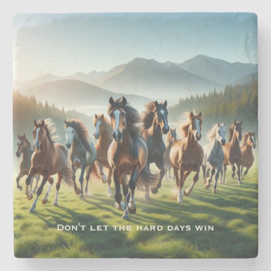 Motivatie Inspirerend Stenen Onderzetter (Voorkant)