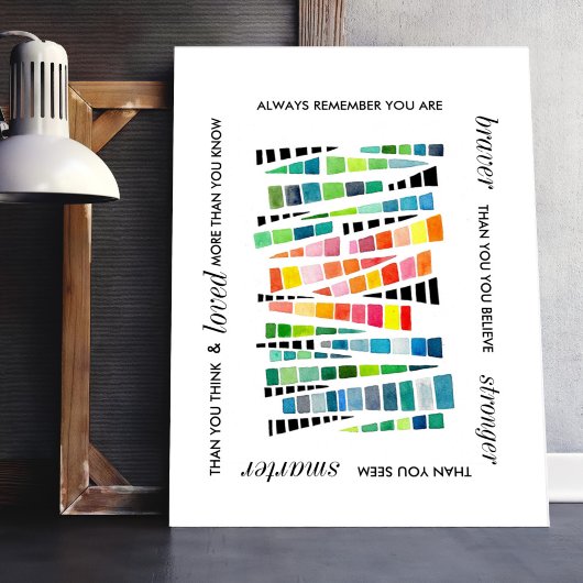 Motivatie Inspirerend sterk citaat Poster