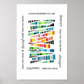 Motivatie Inspirerend sterk citaat Poster (Voorkant)