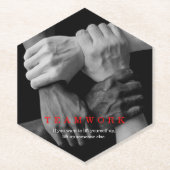 Motivatie Inspirerend van het team Kartonnen Onderzetters (Voorkant)