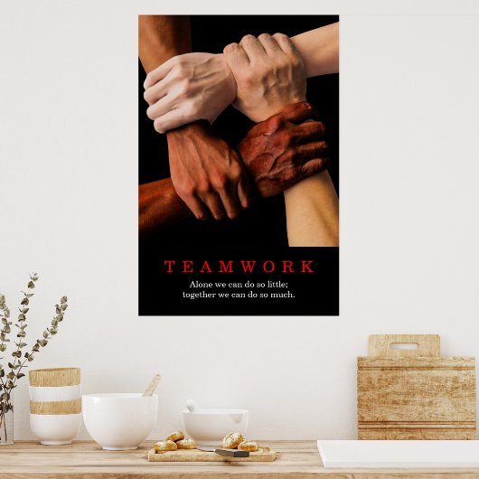 Motivatie Inspirerend van het team Poster (Keuken)