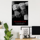 Motivatie Inspirerend  van het team Poster (Thuiskantoor)