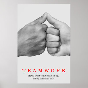 Motivatie Inspirerend van het team Poster