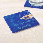 Motivatie Inspirerend van het Zwemteam van het lab Kartonnen Onderzetters (Schuin)