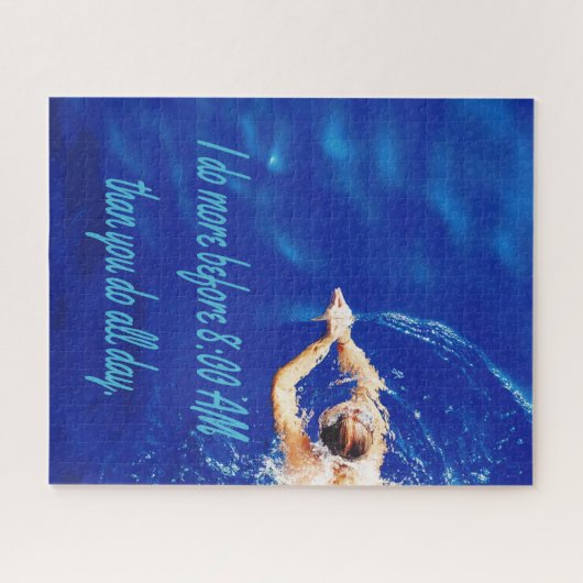 Motivatie Inspirerend van het Zwemteam van het lab Legpuzzel (Horizontaal)