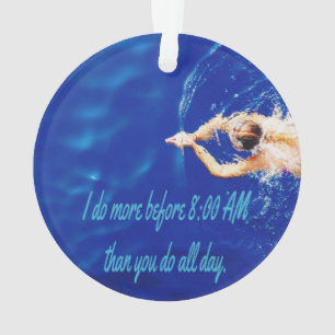 Motivatie Inspirerend van het Zwemteam van het lab Ornament