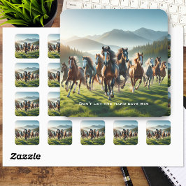 Motivatie Inspirerend Vierkante Sticker