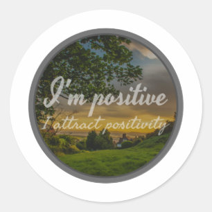 motivatie, inspirerend zinnen voor zelfliefde ronde sticker