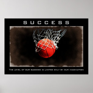Motivatie Inspiron Basketball Artwork Poster