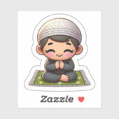 Motivatie islamitisch gebed voor islamitische Kind Sticker (Vel)