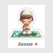 Motivatie islamitisch gebed voor islamitische Kind Sticker (Vel)