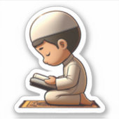 Motivatie islamitisch gebed voor islamitische Kind Sticker (Voorkant)