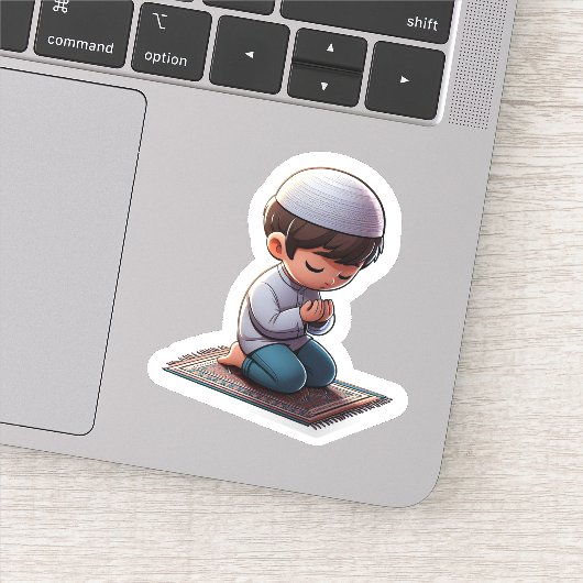 Motivatie islamitisch gebed voor islamitische Kind Sticker (Detail)